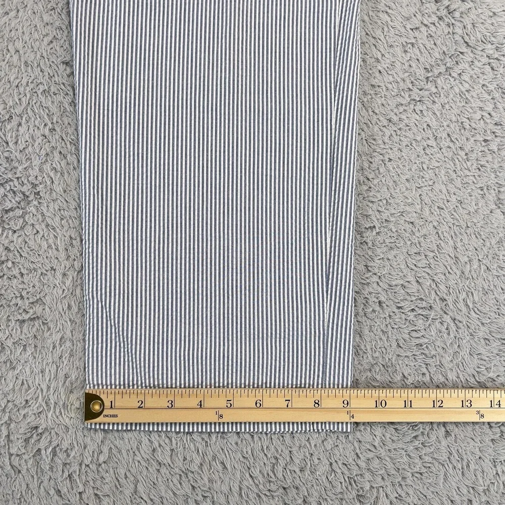 Brooks Brothers Seersucker Pants Mens 38x32 Blue Stripe Chino Lightweight Summer